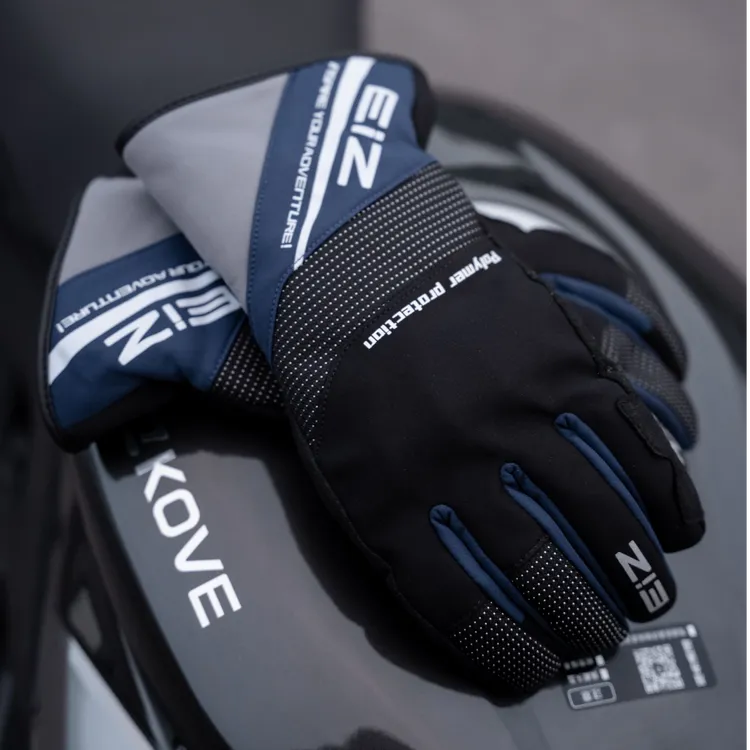 EIZ摩托车骑行手套骑士冬四季防水防摔保暖加绒机车触屏男女通用 