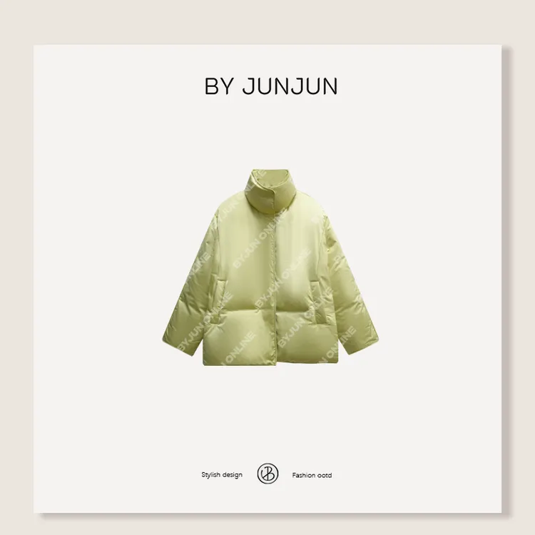 ByJunjun【奶黄包】定开面料白鸭绒保暖磁吸扣羽绒服