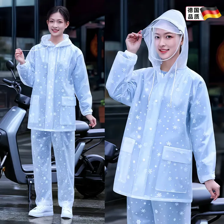 雨裤雨衣成人分体式套装女士全身防暴雨电动电瓶车户外骑行加厚长