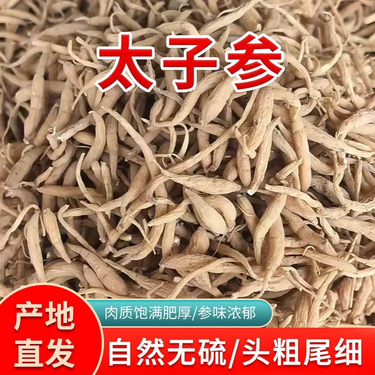 新货中药材太子参自然晾晒无硫熏可泡水煮水滋补