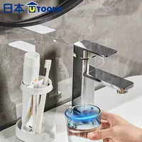 沥水分格牙刷杯架家用牙膏刷架牙具漱口杯