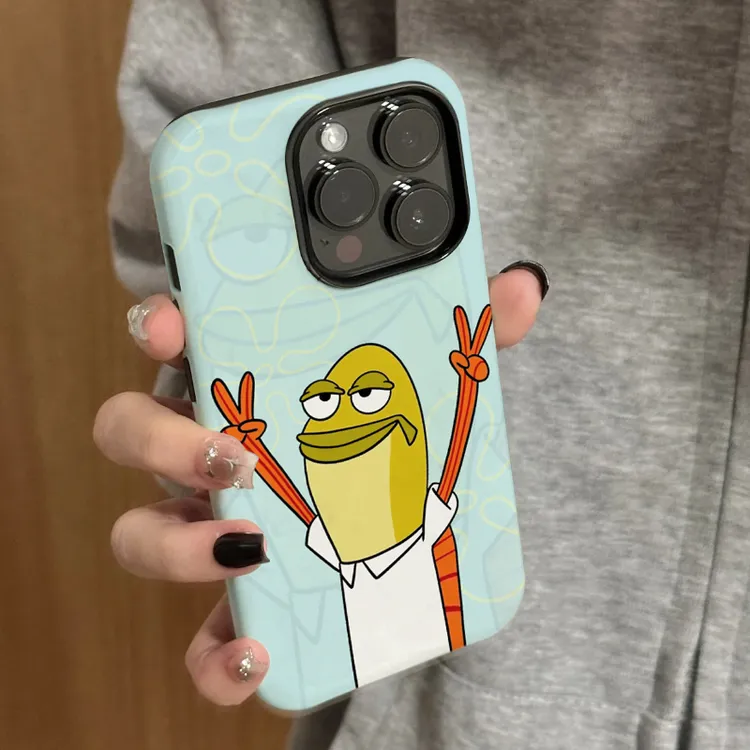 比耶蛙适用苹果vivo华为oppo小米iPhone17菲林二合一防摔手机壳