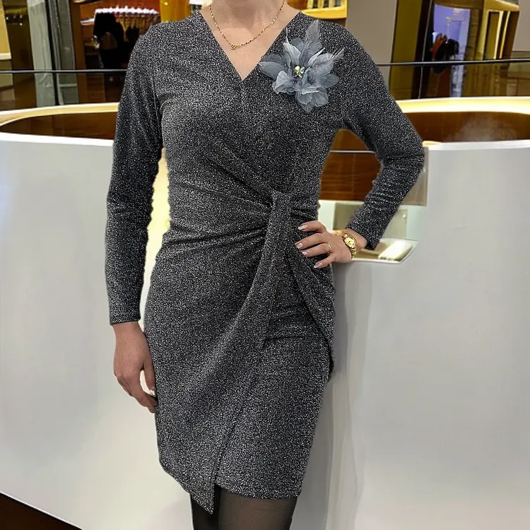 秋冬时尚亮片连衣裙