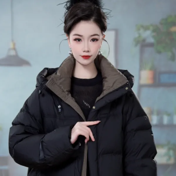 冬季时髦高端洋气精致减龄百搭加厚羽绒服外套M-3XL