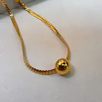 钛钢项链 阮大大高奢百搭气质项链时尚7896