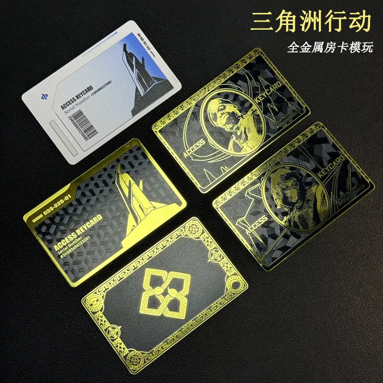 【三角洲行动金属卡】勇者之证赛伊德雷斯航天总裁黑金房卡nfc周边