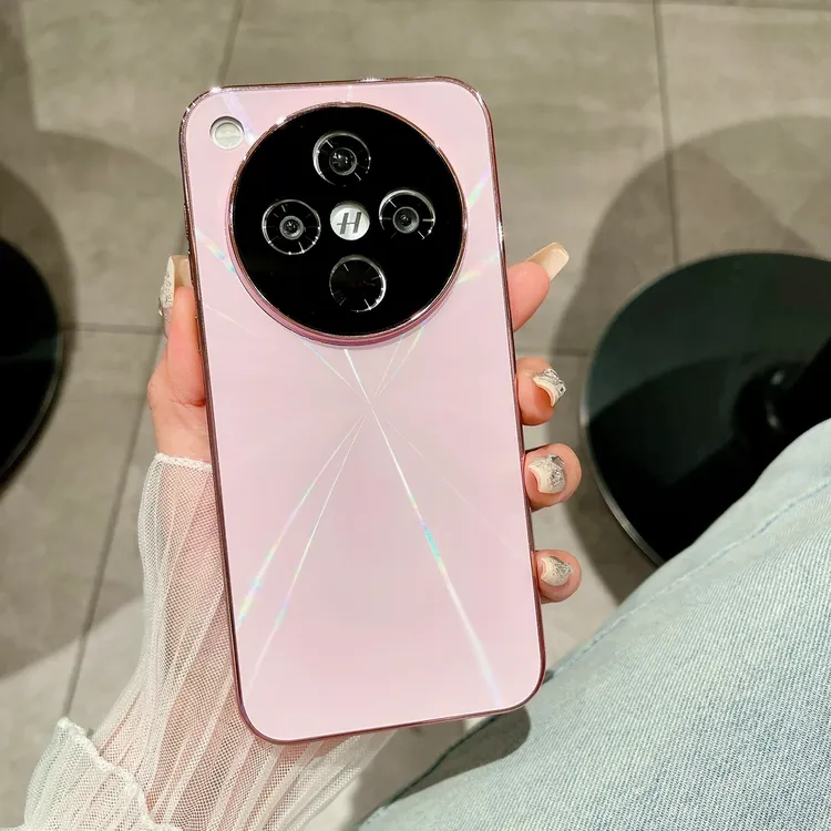 镭射CD纹适用oppofindx8/x8pro手机壳电镀防滑条全包防摔简约创意