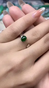 【闪购商品】翡翠戒指银S925镶嵌戒指