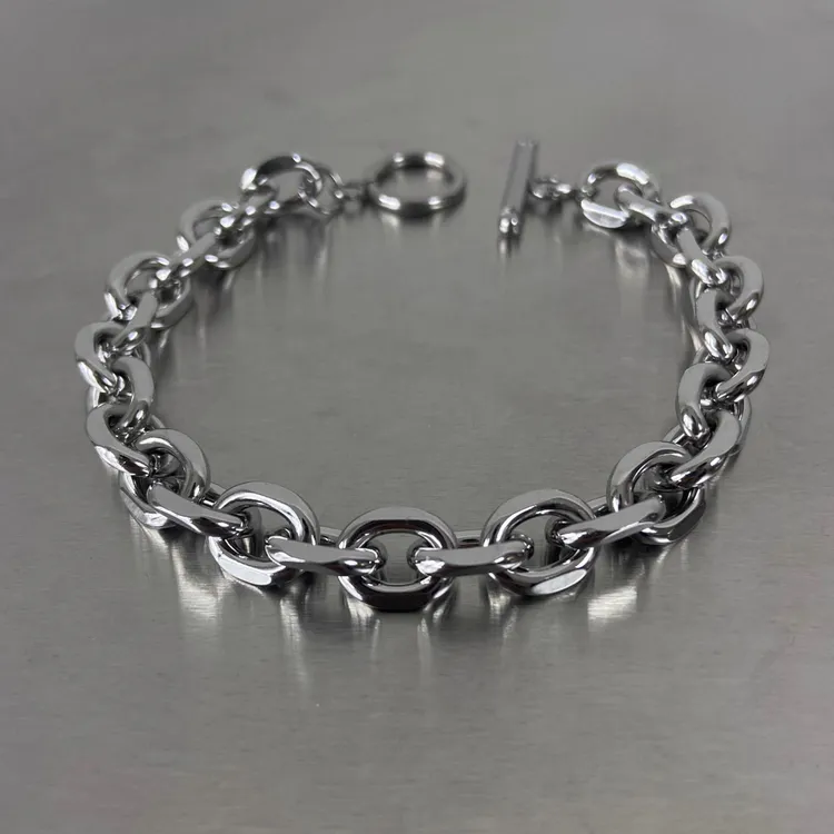 钛钢手链 手链OT扣钛钢不掉色简约百搭高级感配饰性中性小众