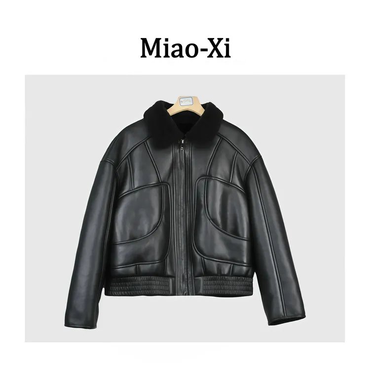 妙兮·LL冬季新款时尚气质百搭轻奢设计款毛毛领外套*20253158