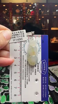 【闪购商品】翡翠颈饰18K金镶嵌H1490富贵豆