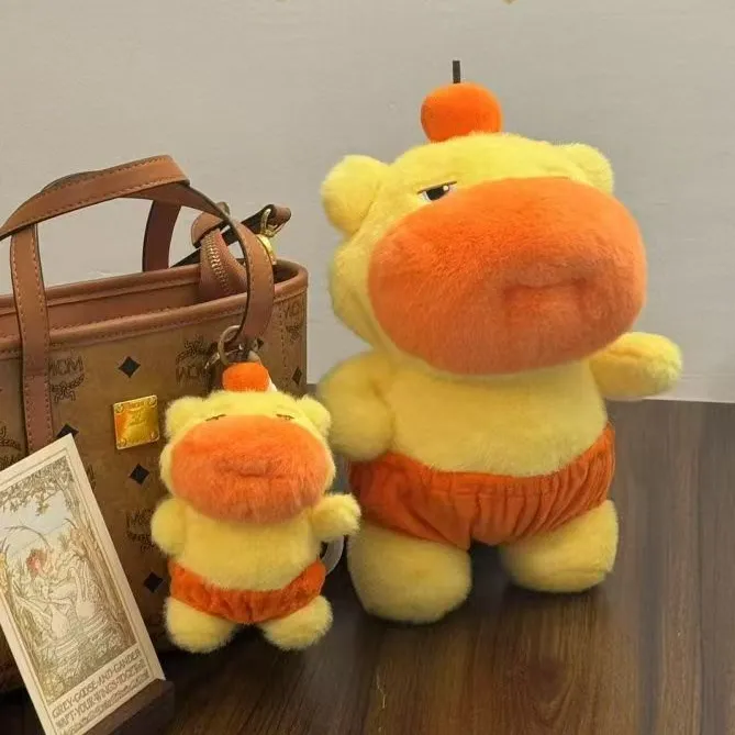 水豚玩偶超可爱小噜公仔毛绒安抚玩偶卡皮巴拉玩偶毛绒玩具儿童节