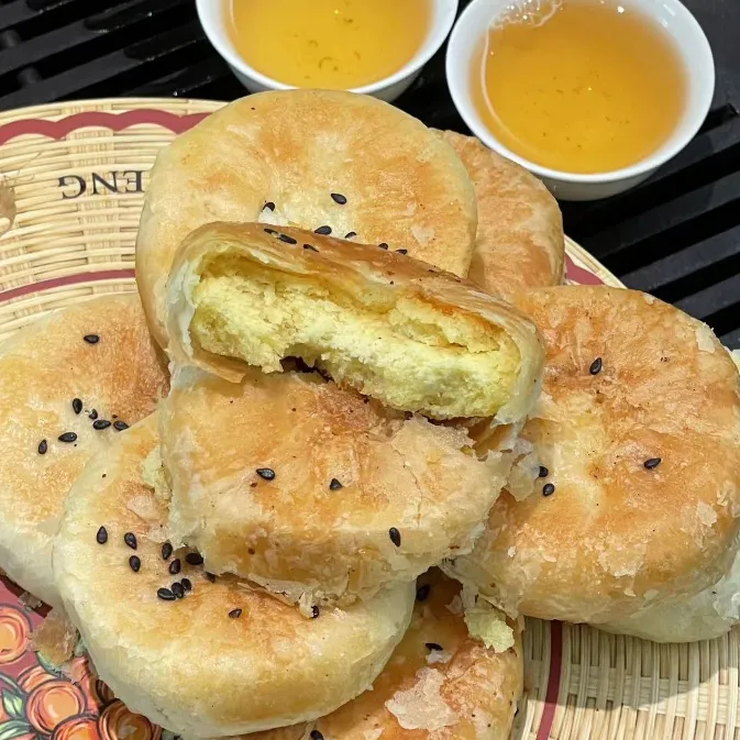 潮汕特产潮州老式绿豆饼正宗传统惠来手工糕点酥皮零食绿豆糕小吃