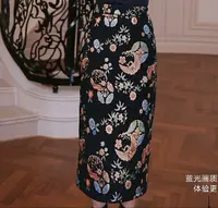 【芙娜妮】2025新款秋冬新款洋气重工套装气质修身裙子F2531056B