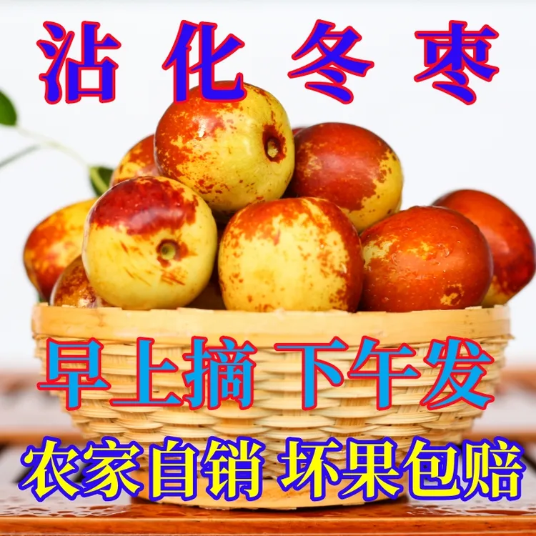 【果园直发】山东沾化冬枣新鲜冬枣脆甜多汁新鲜水果冬枣鲜大枣包邮
