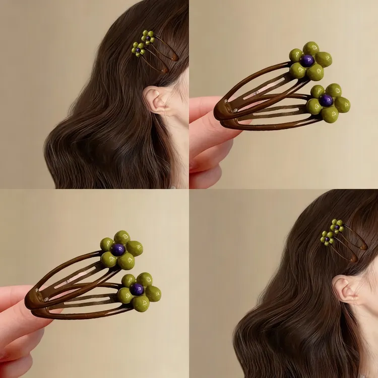 韩系花朵发夹女侧边bb夹碎发刘海夹边夹2025新款高端发卡前额头饰