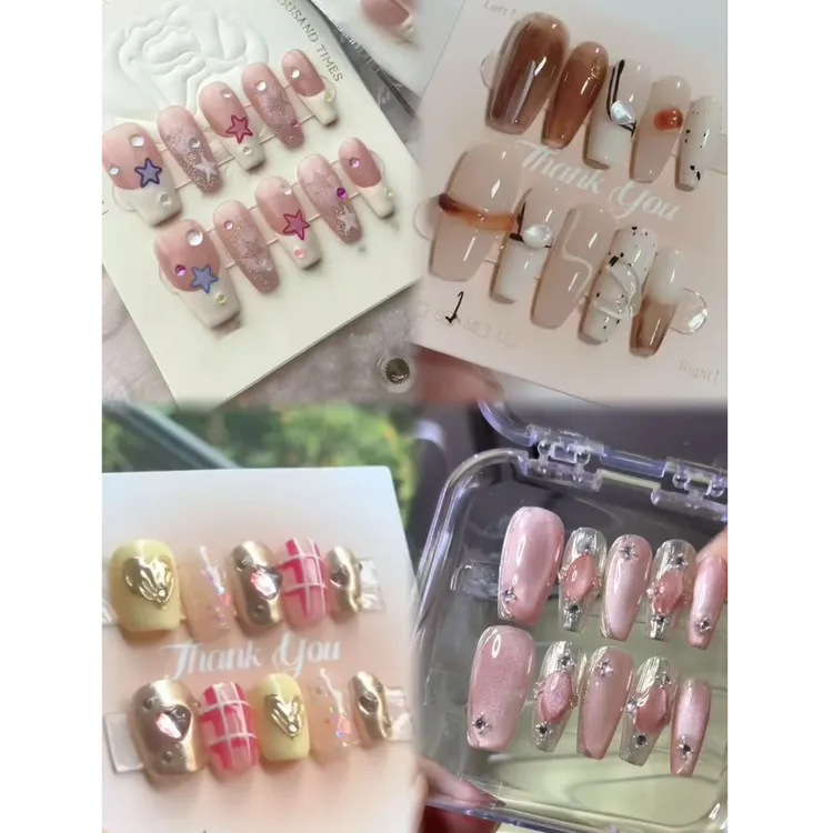 【穿戴甲】主播叫到名字去拍灯牌优先孤品穿戴甲 补米专拍中长款