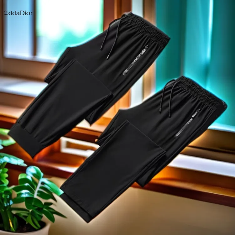 冰丝速干透气长裤夏季冰丝速干裤男女年轻运动休闲潮流百搭休闲裤