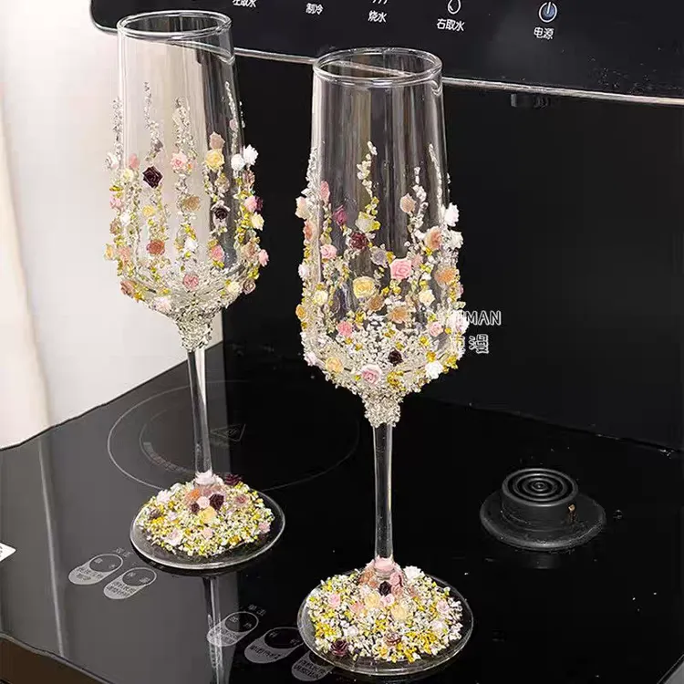 ins碎钻敬酒杯diy包订婚结婚新款网红少女心实用高级送朋友