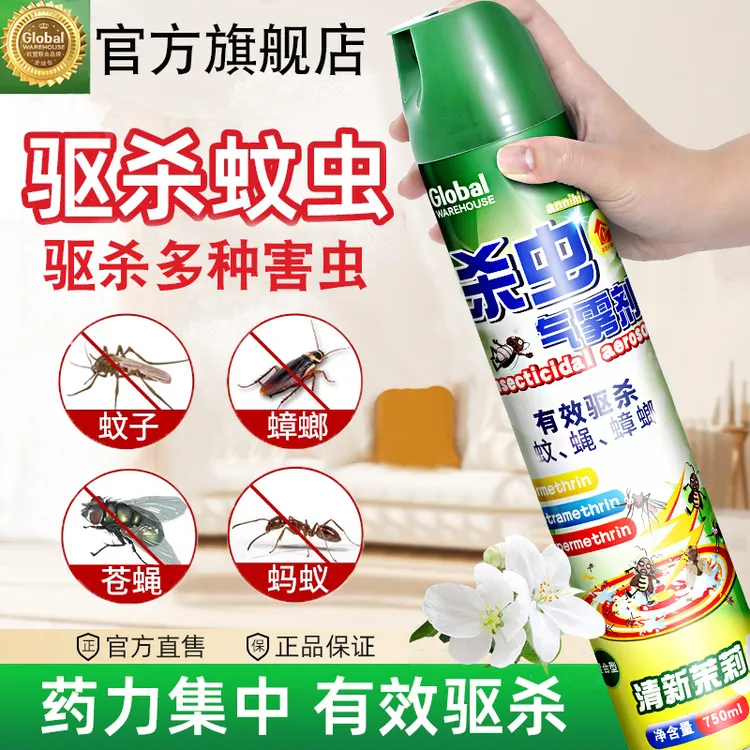 杀虫剂气雾剂家用灭蚊子蟑螂药苍蝇非无毒混合型驱虫喷雾剂神器