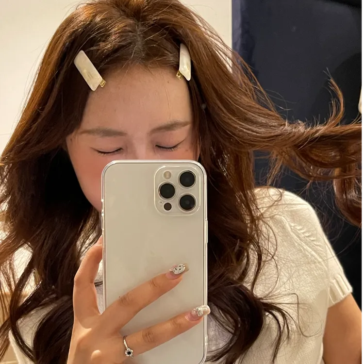 韩系醋酸简约ins少女气质发夹简约百搭侧边刘海鸭嘴夹新款发饰