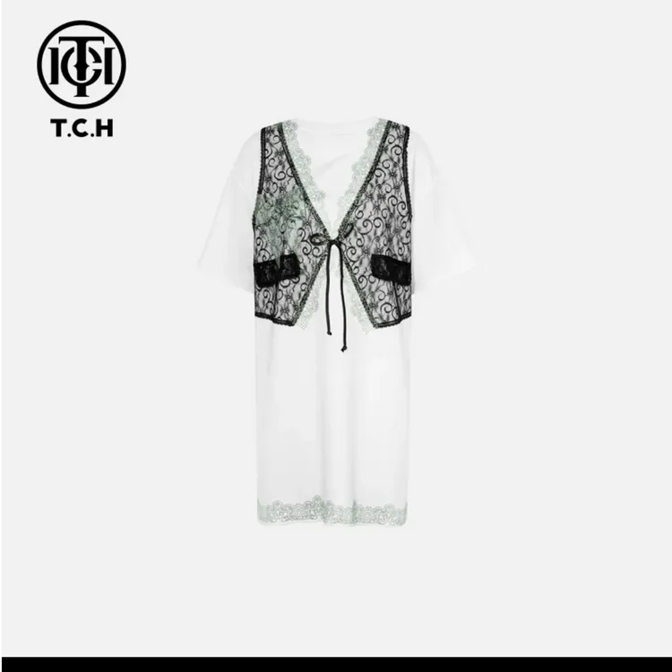 TCH私服烫钻工艺新时尚淑女百搭潮流连衣裙女T75B30E5040