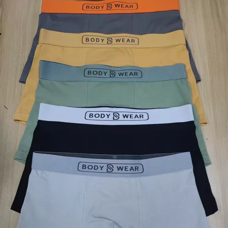 品牌尾货男士内裤纯棉抗菌透气四角裤衩男青少年运动平角短裤头