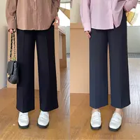 裂渡宣宣【秋日公式】微胖大码女秋时尚百搭显瘦窄腿西装裤ZY508F23