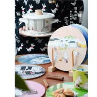 瑞典 optodesign姆明moomin砧板菜板圆形长方形隔热垫锅垫