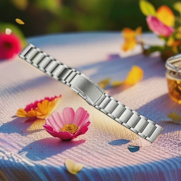 表带适用华为Watch3Pro钛金属gt2钛灰2pro三珠 watch3龟背扣表带