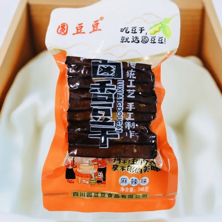 圆豆豆麻辣五香花椒卤豆腐干开袋即食解馋小吃
