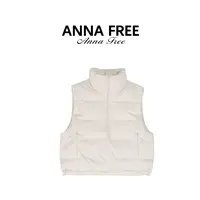ANNA FREE 秋冬新款极简时尚百搭休闲立领羽绒服马甲ZCH251028