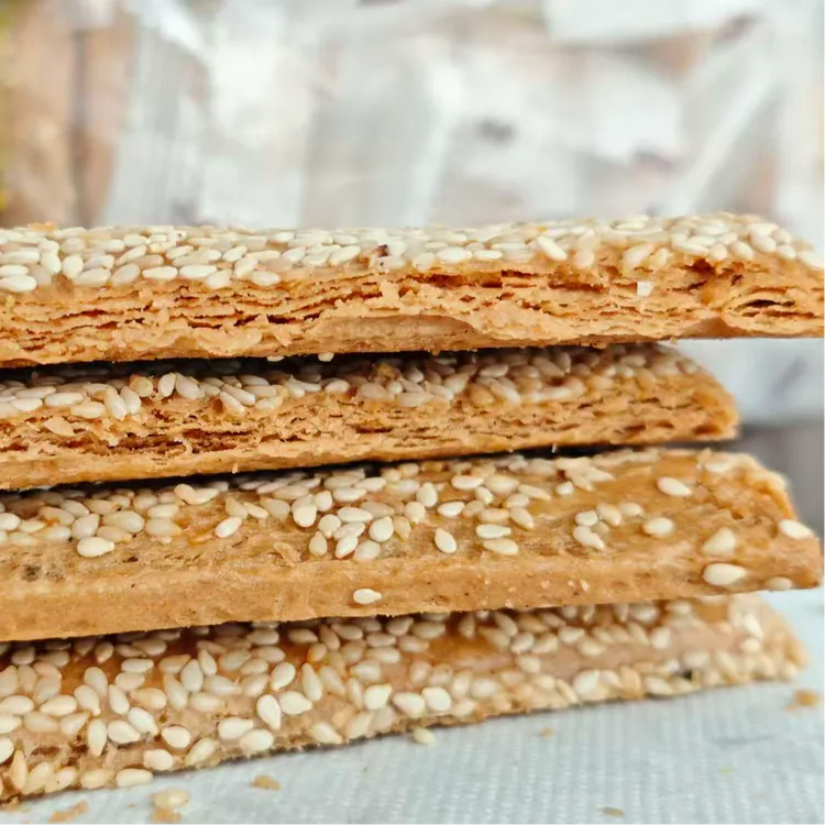 长寿之乡如皋脆饼有芝麻四斤儿时回忆早餐休闲食品可泡可干吃