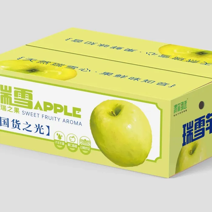陕西瑞雪苹果新鲜水果当季香脆甜白水奶油青苹果礼盒包邮糖心