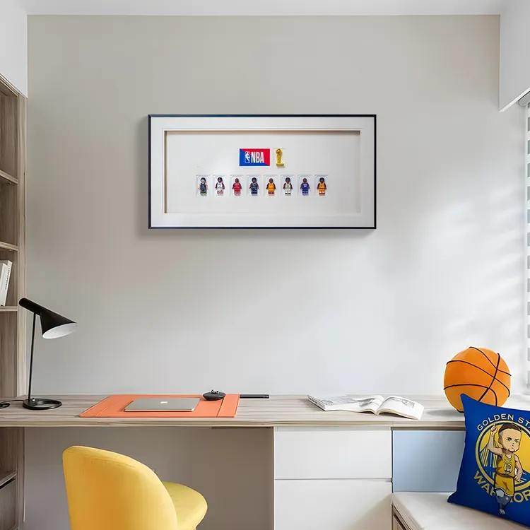 现代简约NBA积木实物装饰画 轻奢客厅玄关卧室床头挂画 NBA3060