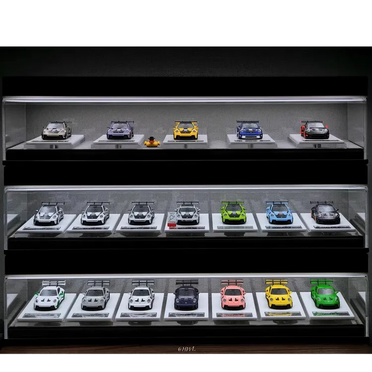 【KICARMOD】十车位1/64汽车模型亚克力展示盒