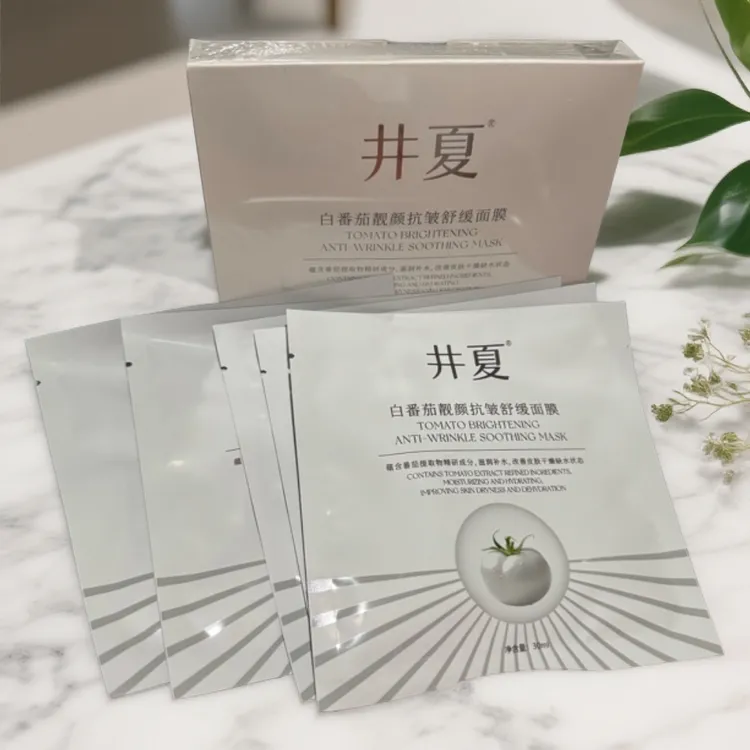 井夏白番茄靓颜抗皱舒缓面膜