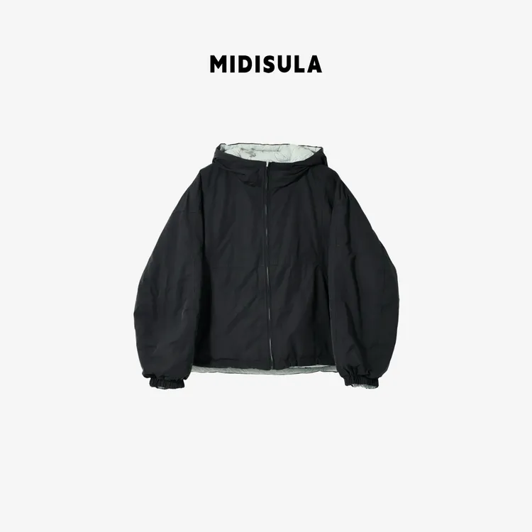 MDSL·新款欧货时尚双面连帽冲锋衣设计感休闲羽绒夹克外套#02017