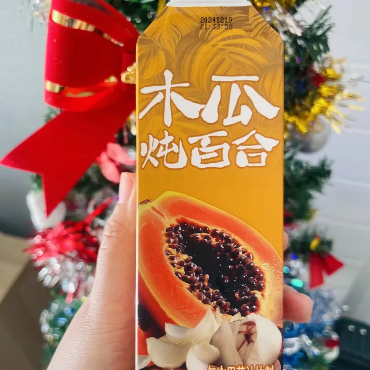 【达人专属】*姆 木瓜炖百合复合果蔬汁饮料265ml/瓶效期2025.10.9
