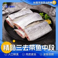 渔范儿精品三去带鱼段野生海捕氮冻锁鲜250g/包*8包YF