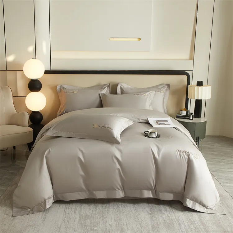 50s双股新疆长绒棉纯棉刺绣款四件套