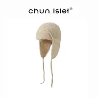 CHUNISLET纯屿 羊毛针织帽女翻边秋冬百搭保暖毛线针织雷锋帽