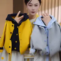【小满】2025秋季新款时尚潮流开衫假两件帽衫男女童亲子针织衫毛衣