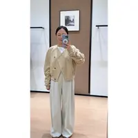 YM-WT-2493 长袖短款时尚休闲百搭女士复古运动外套简约设计师
