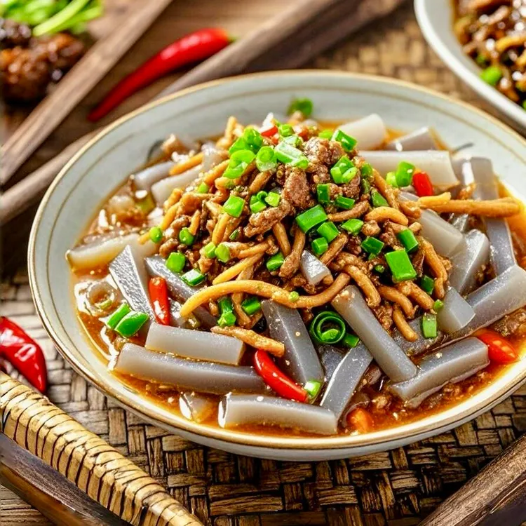 陕西秦岭魔芋豆腐纯手工0脂肪代餐烧烤火锅凉拌半成品关东煮食材