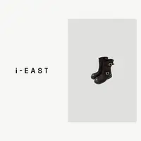 i-EAST 芬兰公路~做旧绒绒扣饰百搭中筒靴-4Q PS7479