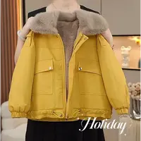 现货-女童秋冬外套韩版2025新款洋气加绒加厚上衣