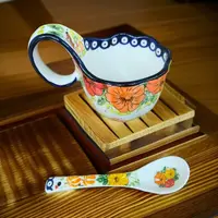 SANSEJIN如意南瓜曲把杯（加勺子  )