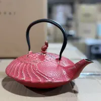 凤凰涅槃浴火重生铁壶铸铁壶1000ml-红描金