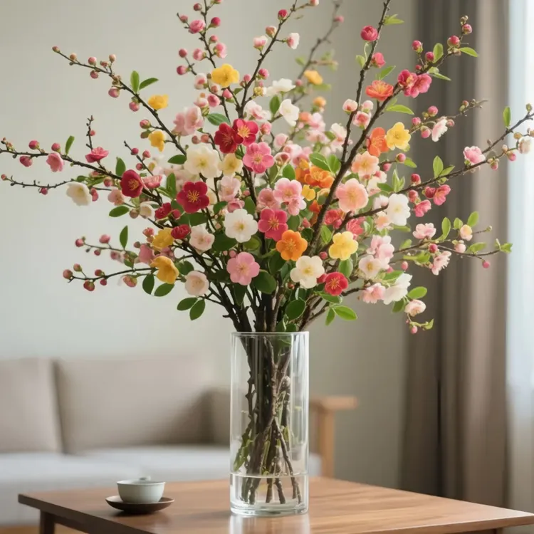【遇水开花】鲜枝浓香型水培梅花枝带花苞室内耐寒花卉绿植懒人好养